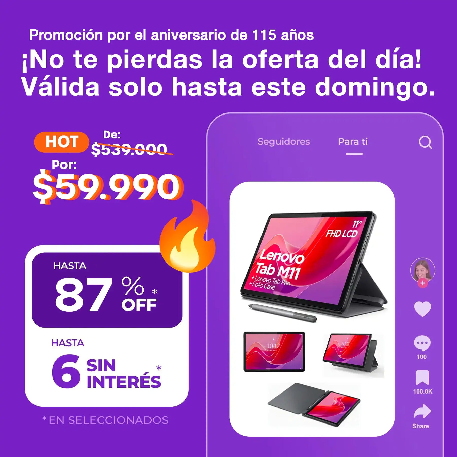 Tablet Lenovo Tab M11 8gb Ram 128gb Funda Lápiz 11'' Wuxga Color Gris oscuro.