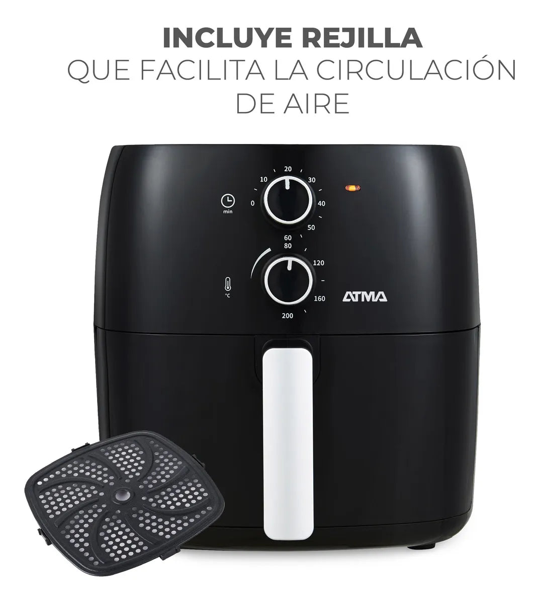 (Promo 🔥) Freidora De Aire Atma Fr60mabp 1300 W 6.5 L Con Temporizador