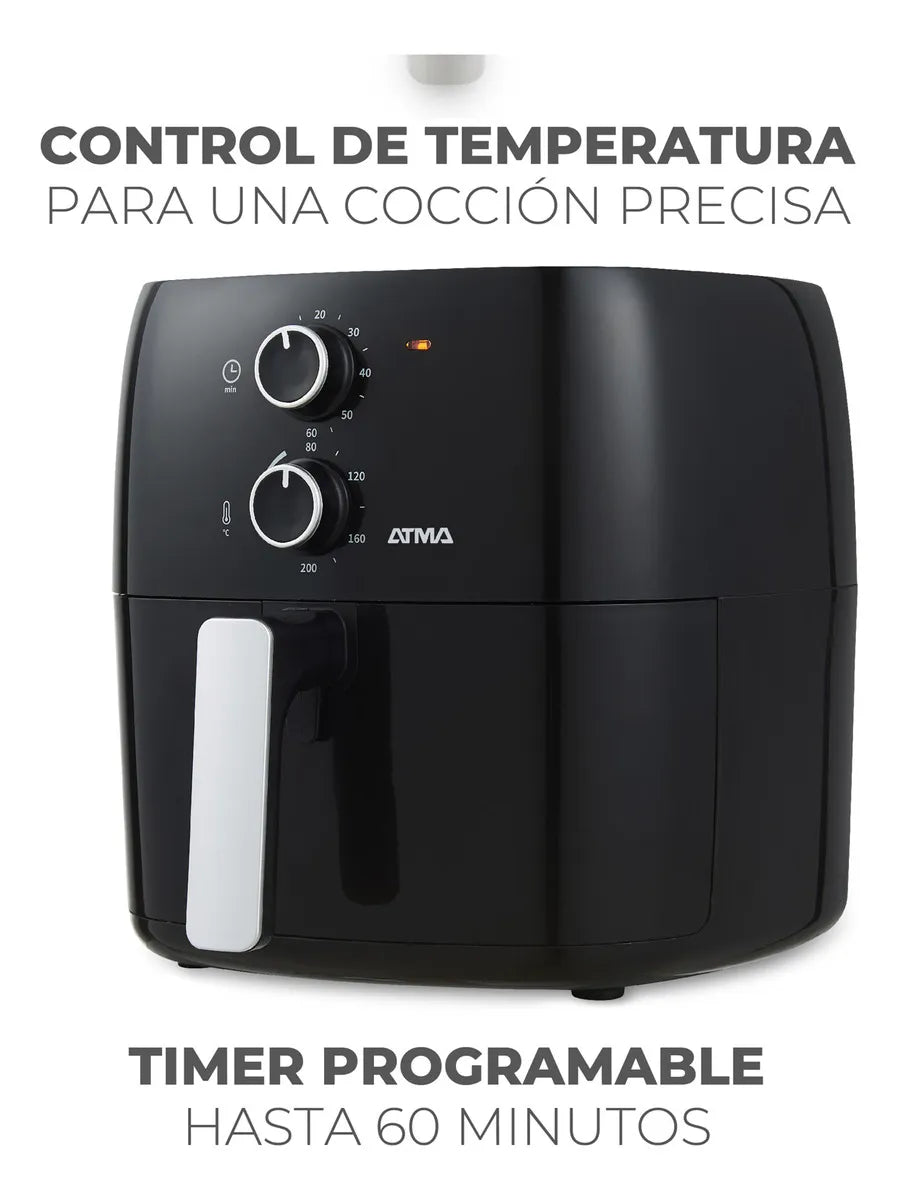 (Promo 🔥) Freidora De Aire Atma Fr60mabp 1300 W 6.5 L Con Temporizador