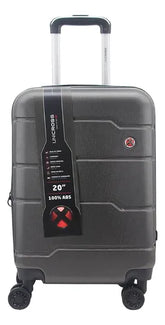 Valija Rigida Chica Carry On 20 De Cabina Unicross 4 Ruedas 360 Color Gris