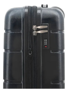 Valija Rigida Chica Carry On 20 De Cabina Unicross 4 Ruedas 360 Color Gris