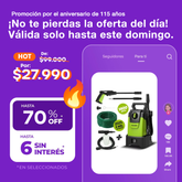 (Promoción de cumpleaños 🔥) Hidrolavadora Kroner 1400w 105 Bar AutoStop + Accesorios de Regalo