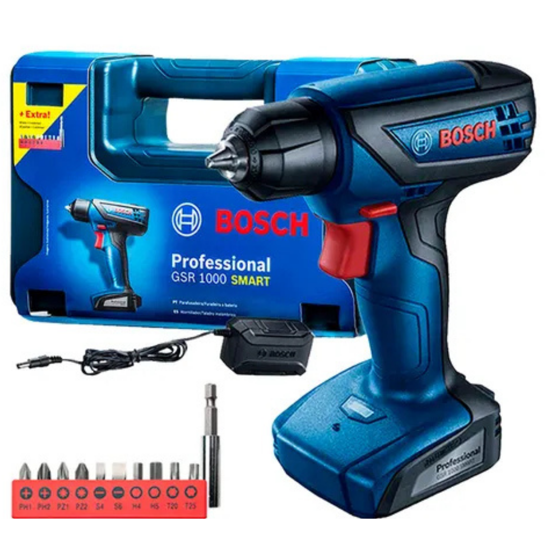 (Promoción 🔥) Taladro Atornillador Inalámbrico Bosch GSR 1000 Smart
