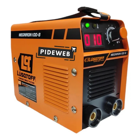 (Promoción 🔥) Soldadora Inverter Lusqtoff Iron 100 + Mascara + Electrodos + 2 Escuadras Magnética Maquina Soldar Fotosensible Careta