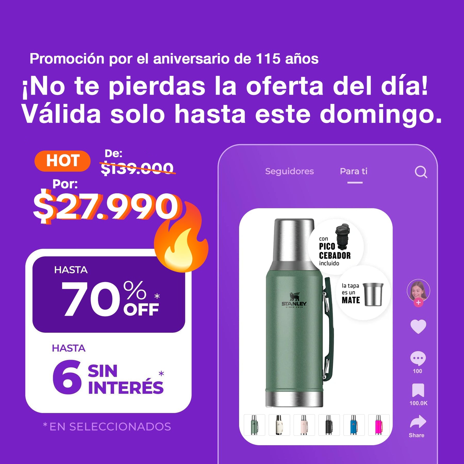 Termo Stanley Mate-System | 1.2 lts-