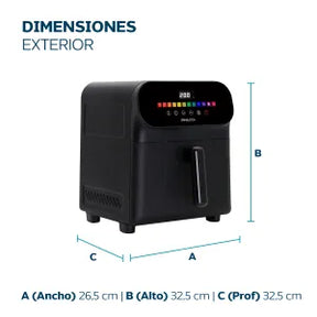 (Promoción de cumpleaños 🔥) Freidora De Aire Digital 6L Philco FR256PHP